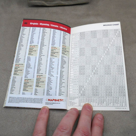 Vintage MapQuest Pocket Size Road Atlas for United State Canada Mexico 2003 - Picture 8 of 8